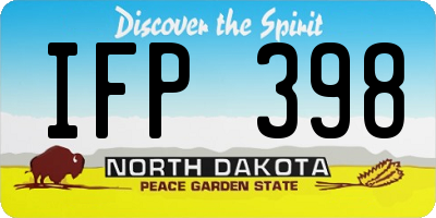 ND license plate IFP398