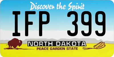 ND license plate IFP399