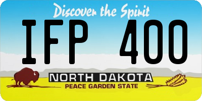 ND license plate IFP400