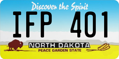 ND license plate IFP401