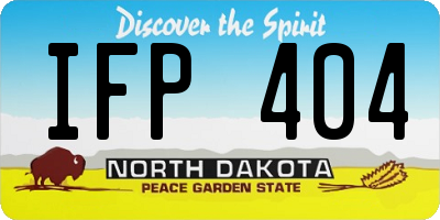 ND license plate IFP404