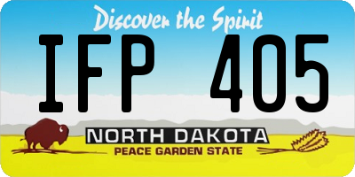 ND license plate IFP405