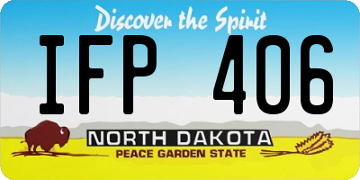 ND license plate IFP406