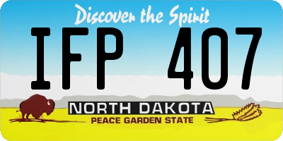 ND license plate IFP407