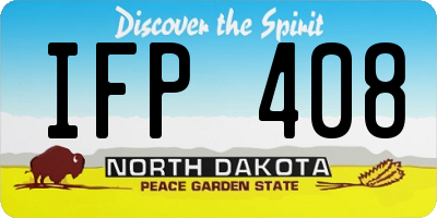 ND license plate IFP408