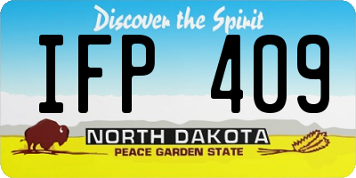ND license plate IFP409