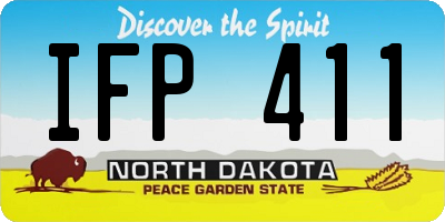 ND license plate IFP411