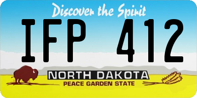 ND license plate IFP412