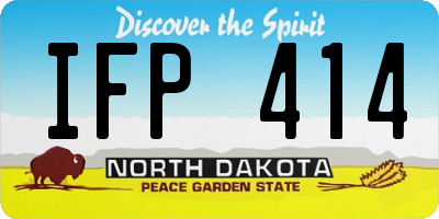 ND license plate IFP414