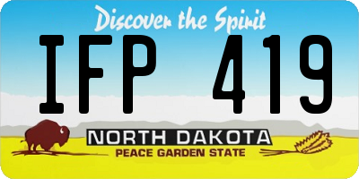 ND license plate IFP419
