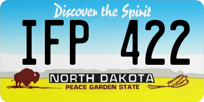 ND license plate IFP422