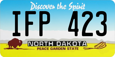 ND license plate IFP423