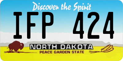 ND license plate IFP424