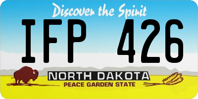 ND license plate IFP426