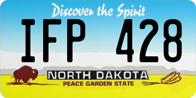 ND license plate IFP428