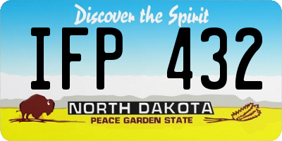ND license plate IFP432