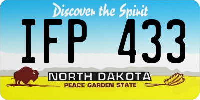 ND license plate IFP433