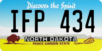 ND license plate IFP434