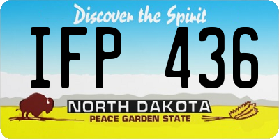ND license plate IFP436