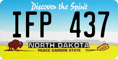 ND license plate IFP437