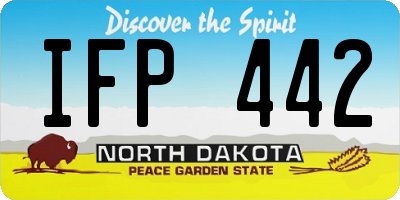 ND license plate IFP442
