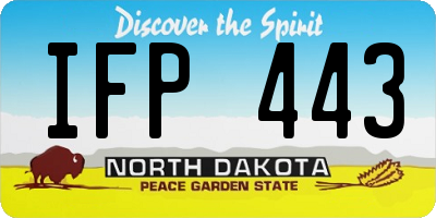 ND license plate IFP443