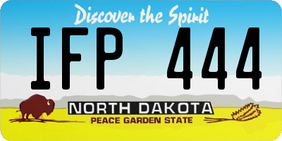 ND license plate IFP444