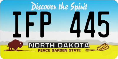 ND license plate IFP445