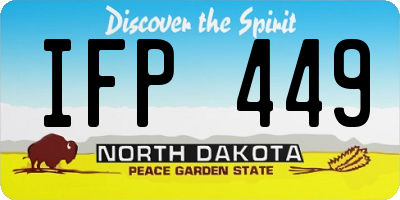 ND license plate IFP449