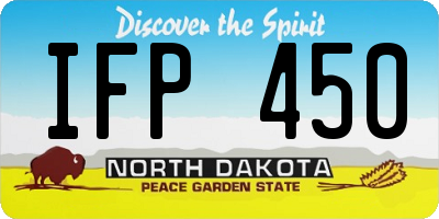 ND license plate IFP450
