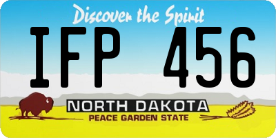 ND license plate IFP456