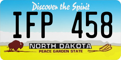 ND license plate IFP458