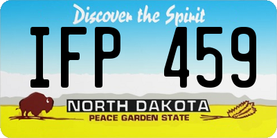 ND license plate IFP459