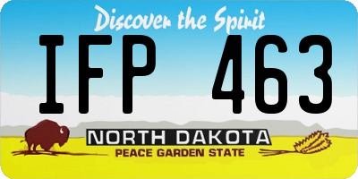 ND license plate IFP463