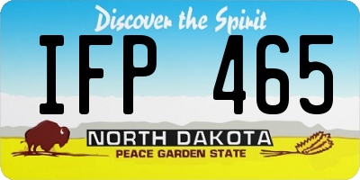 ND license plate IFP465