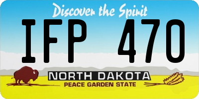 ND license plate IFP470