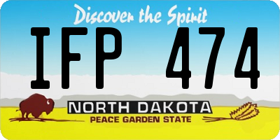 ND license plate IFP474