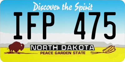 ND license plate IFP475