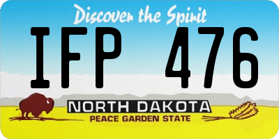 ND license plate IFP476