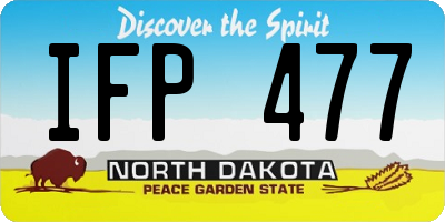 ND license plate IFP477
