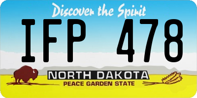 ND license plate IFP478