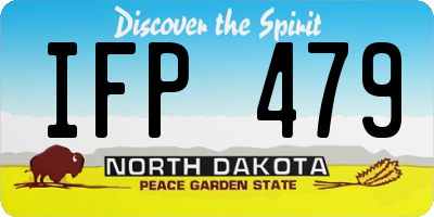 ND license plate IFP479