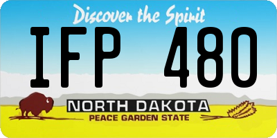 ND license plate IFP480