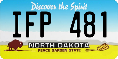 ND license plate IFP481