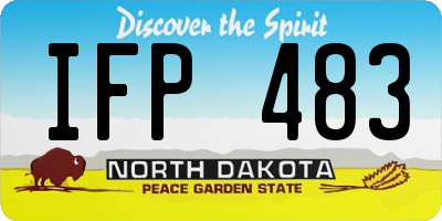 ND license plate IFP483