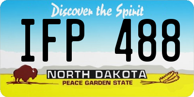ND license plate IFP488