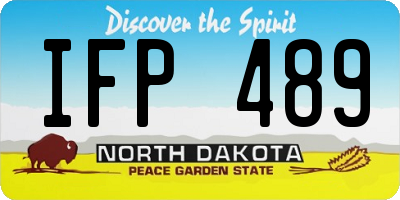ND license plate IFP489