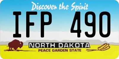 ND license plate IFP490