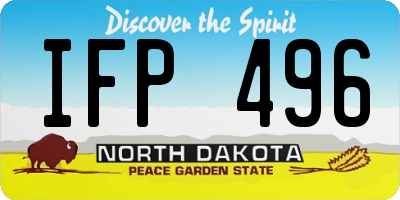 ND license plate IFP496