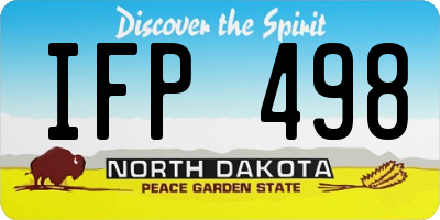 ND license plate IFP498